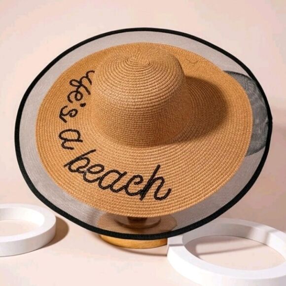 Boho lifes a beach sequin straw hat - Picture 6 of 8